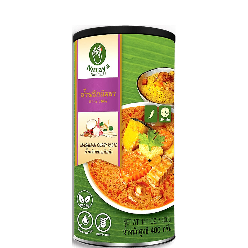 น้ำพริกแกงมัสมั่น (เจ) ขนาด 400 กรัม - ตรานิตยา