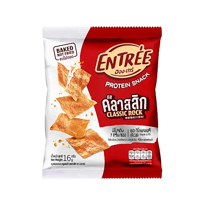 หมูแผ่นอบกรอบ (หมูผสมไก่) รสคลาสสิก ขนาด 16 กรัม - ตราออง-เทร่