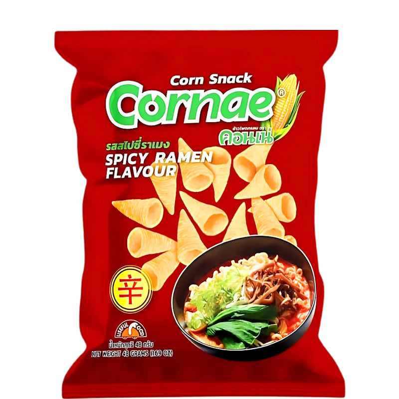ข้าวโพดกรอบ รสสไปซี่ราเมง ขนาด 48 กรัม - ตราคอนเน่