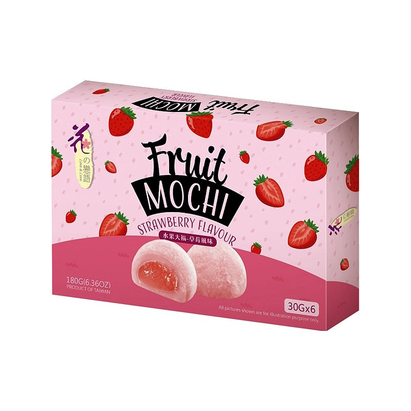 ขนมโมจิญี่ปุ่นผลไม้ รสสตรอเบอรรี่ ขนาด 180 กรัม - LOVE & LOVE