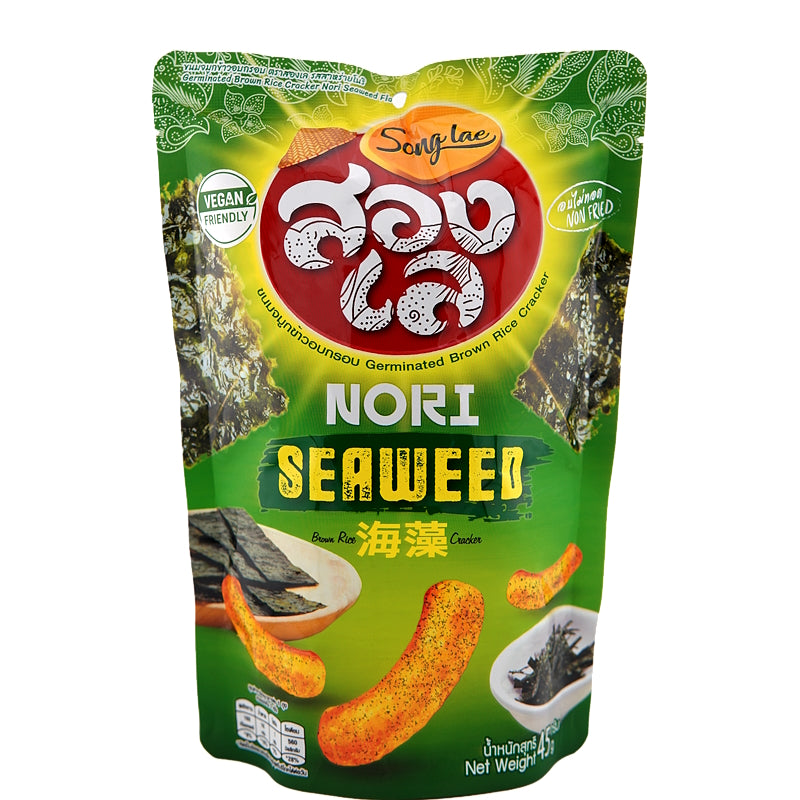 Germinated Brown Rice Crackers – Nori Seaweed – SONG LAE