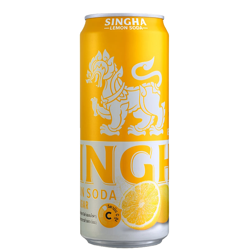 สิงห์โซดา รสมะนาวโซดา (ไม่มีน้ำตาล) ขนาด 330 มิลลิลิตร - ตราสิงห์