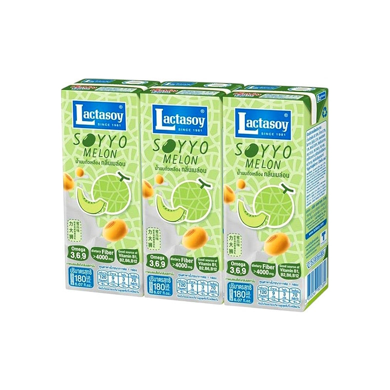 SOYYO Melon Flavour Soy Drink 6x180ml – LACTASOY