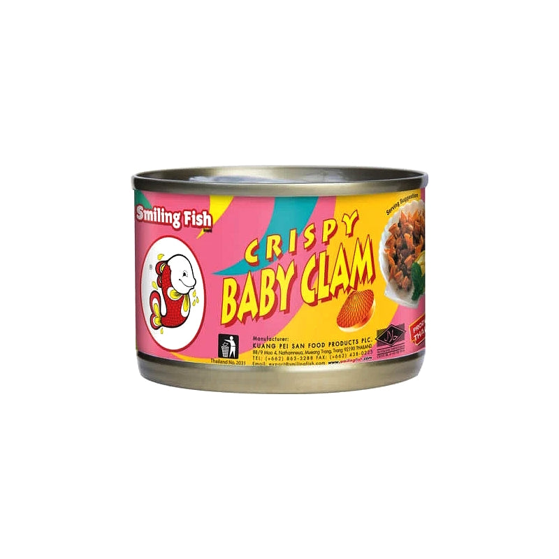 หอยลายอบกรอบ ขนาด 30 กรัม – ตราปลายิ้ม