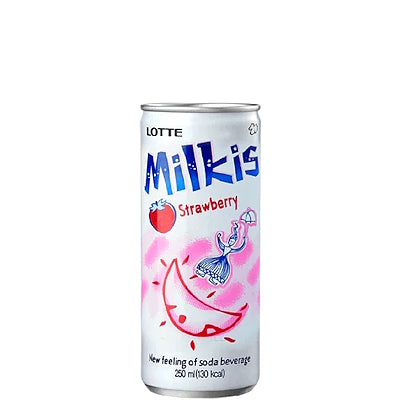 MILKIS Korean Cream Soda - Strawberry 250ml - LOTTE