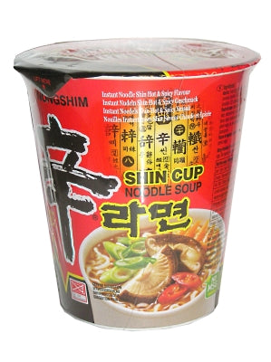 Instant Noodle Soup Shin Cup - Hot & Spicy - NONG SHIM