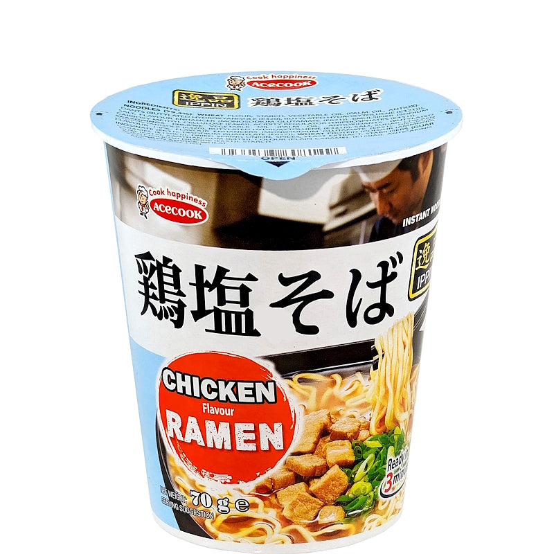 Instant Cup Ramen - Chicken Flavour - ACECOOK