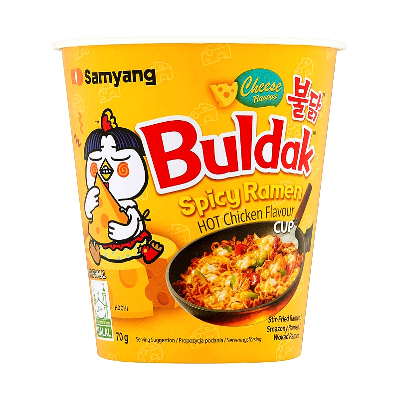 HOT Chicken Flavour Ramen - CHEESE Type CUP - SAMYANG