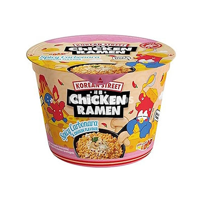 CHICKEN RAMEN - Spicy Carbonara & Chicken Flavour BOWL - KOREAN STREET