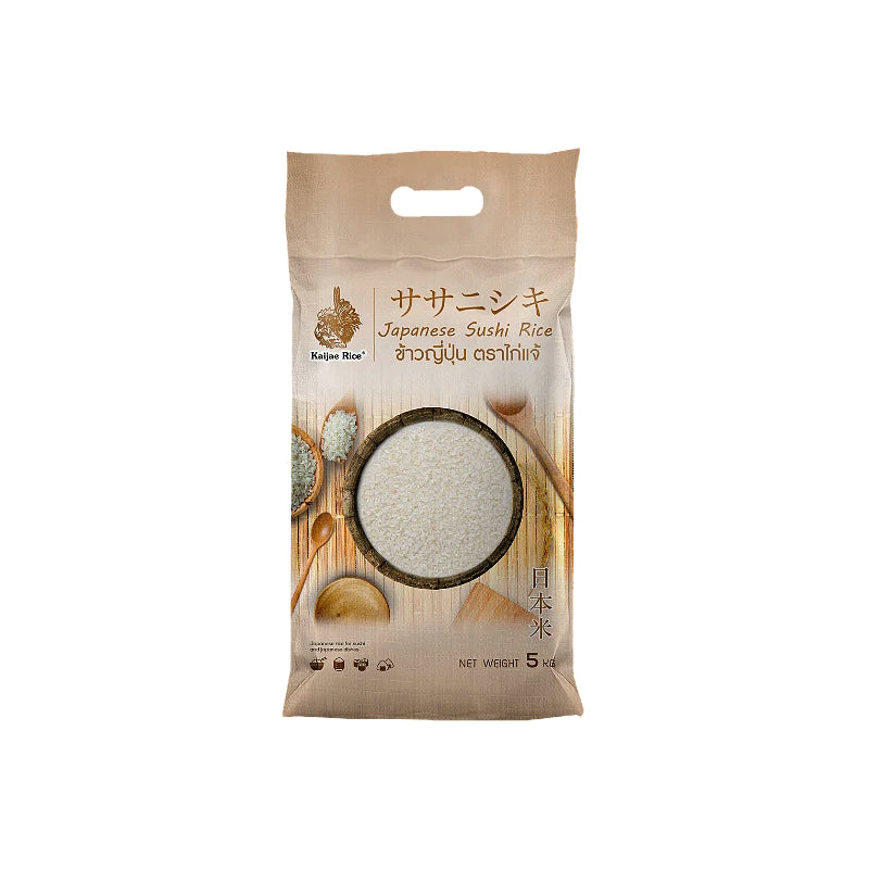 ข้าวญี่ปุ่น ขนาด 5 กิโลกรัม - ตราไก่แจ้