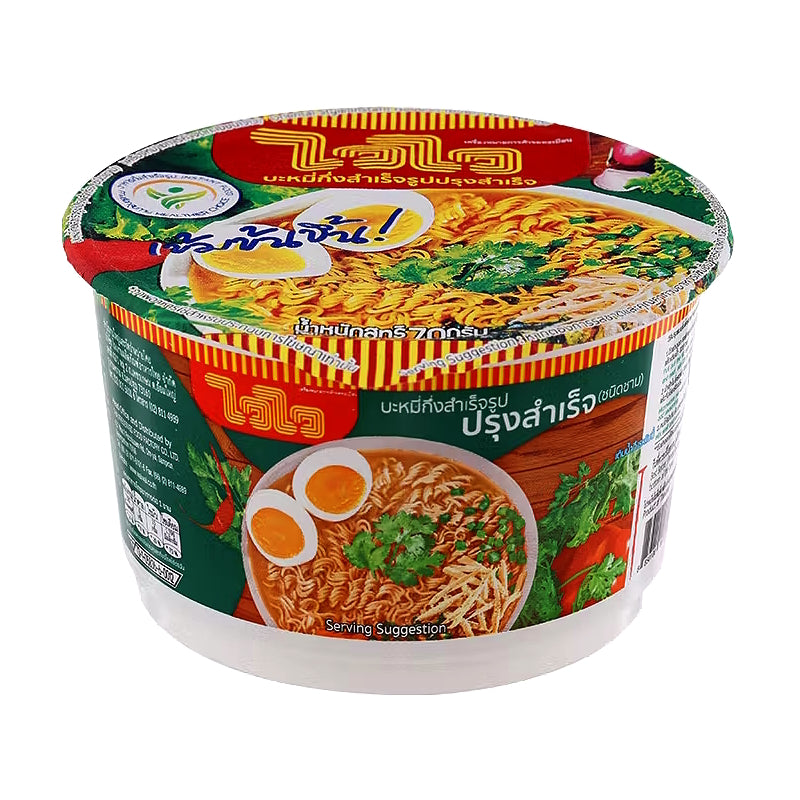 บะหมี่กึ่งสำเร็จรูปปรุงสำเร็จ (ถ้วยใหญ่) ขนาด 70 กรัม - ตราไวไว