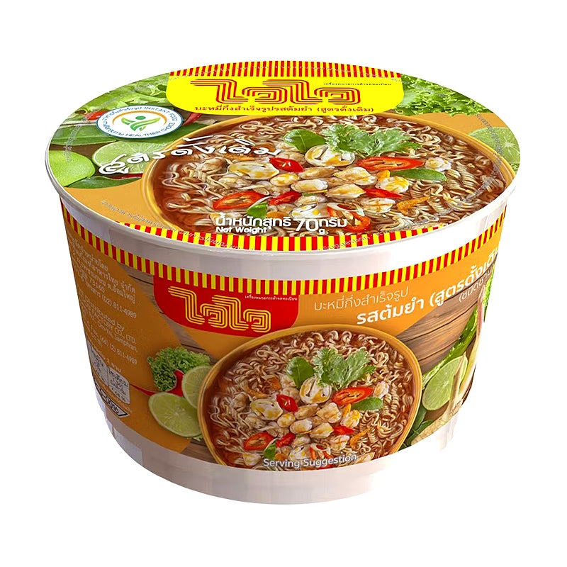 Instant BOWL Noodles – Tom Yum Flavour 70g – WAI WAI