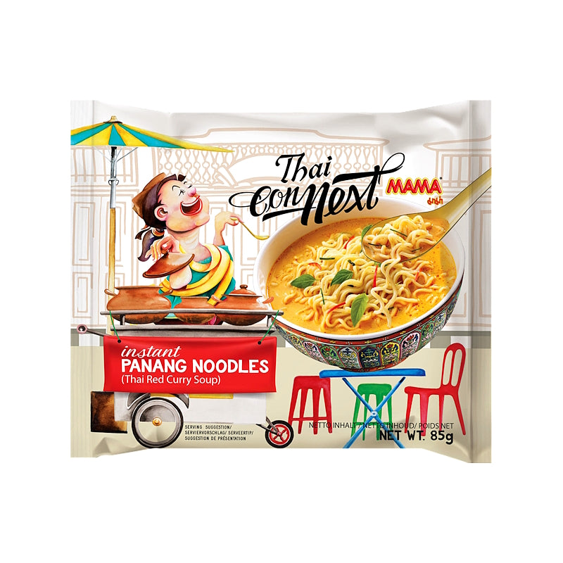 บะหมี่กึ่งสำเร็จรูปมาม่าไทยคอนเน็กท์ รสแกงแพนง ขนาด 85 กรัม - ตรามาม่า