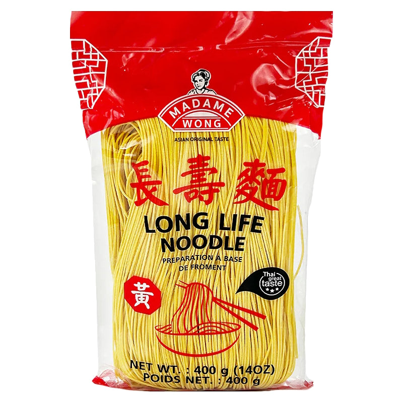 Long Life Noodles (yellow) 400g – MADAME WONG