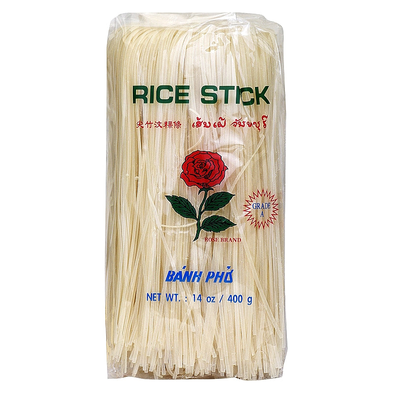 เส้นเล็กจันทบุรี ขนาดเส้น 1 มิลลิเมตร ขนาด 400 กรัม - ตราดอกกุหลาบ