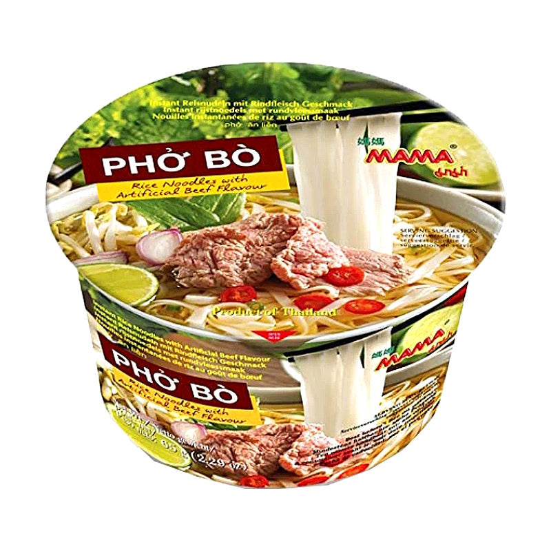 PHỚ BÒ Rice Noodles – Beef Flavour BOWL – MAMA