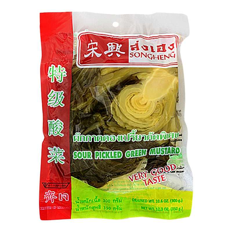 Sour Pickled Green Mustard 350g – SONG HENG