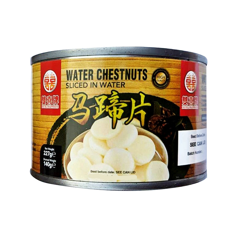 Sliced Water Chestnuts in Water 227g – DOUBLE HAPPINESS
