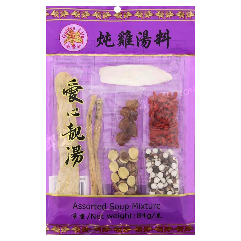 เครื่องสมุนไพรตุ๋นยาจีน ขนาด 84 กรัม - ตรา GOLDEN LILY