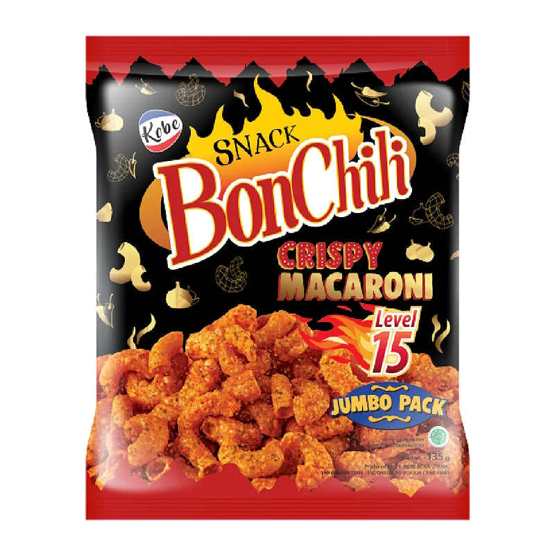 BON CHILI Crispy Macaroni Snack (Heat Level 15) - KOBE