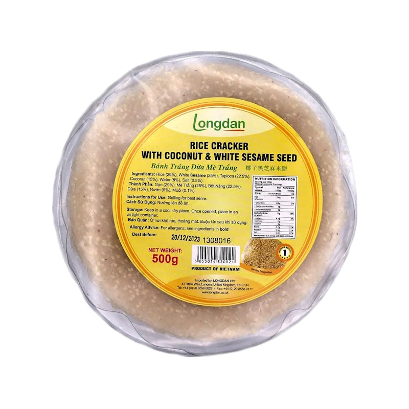 Rice Cracker with Coconut & White Sesame - LONGDAN