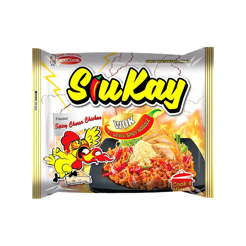 SiuKay 'Level-7' Spicy Cheese Chicken Noodles - ACECOOK