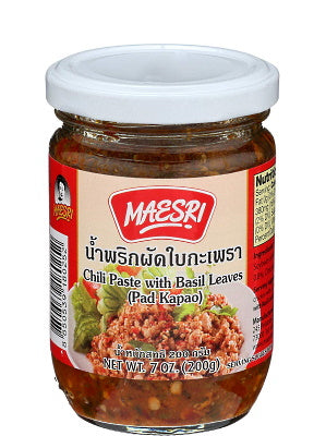 Chilli Paste with Basil Leaves (Pad Krapao) - MAE SRI