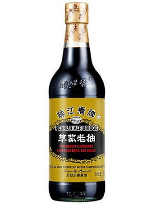 Mushroom Flavoured Superior Dark Soy Sauce 500ml - PEARL RIVER BRIDGE