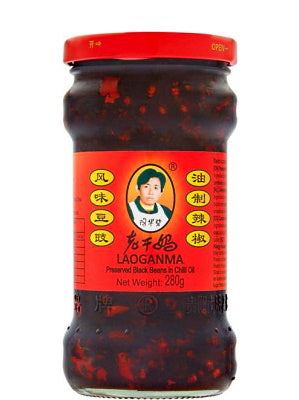 Preserved Black Beans in Chilli Oil - LAOGANMA