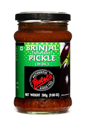 Brinjal (egg plant) Pickle in Oil - BOLST'S
