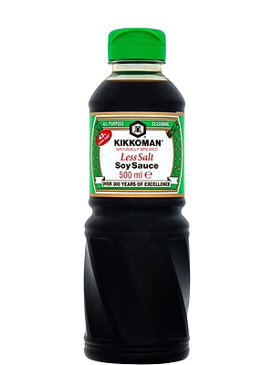 43% Less Salt Soy Sauce 480ml - KIKKOMAN