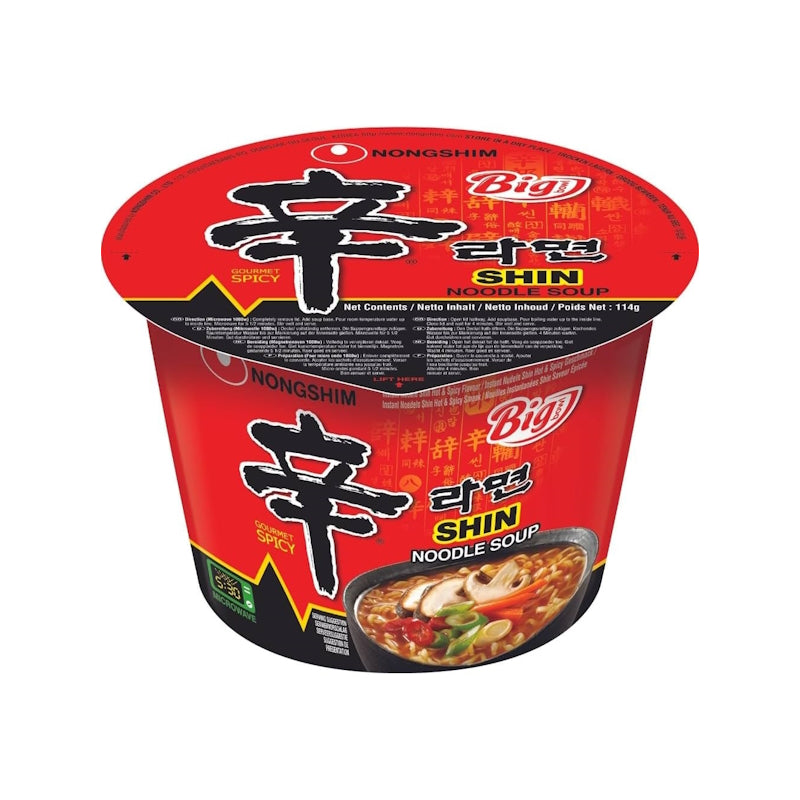 Instant Noodle Soup Shin BIG BOWL - Hot & Spicy - NONG SHIM