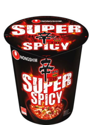 Instant CUP Noodle Soup Shin RED - Super Spicy - NONG SHIM