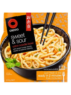 Heat-and-Eat Sweet & Sour Udon Noodle Bowl - OBENTO