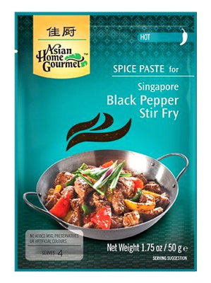 Singapore Black Pepper Stir-fry Spice Paste - ASIAN HOME GOURMET