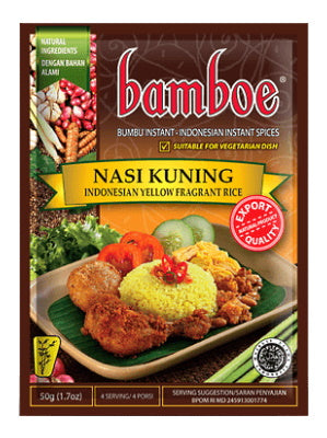 Nasi Kuning (Spice Mix for Indonesian Yellow Fragrant Rice) - BAMBOE ***CLEARANCE (best before: 16/04/23)***