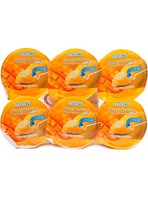 Mango Puddings with Coconut Gel & Fruit Pieces 6x118g - COCON