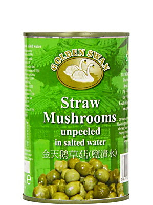 Straw Mushrooms in Brine - GOLDEN SWAN