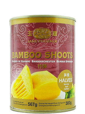 Bamboo Shoot Halves in Water 567g - JADE PHOENIX
