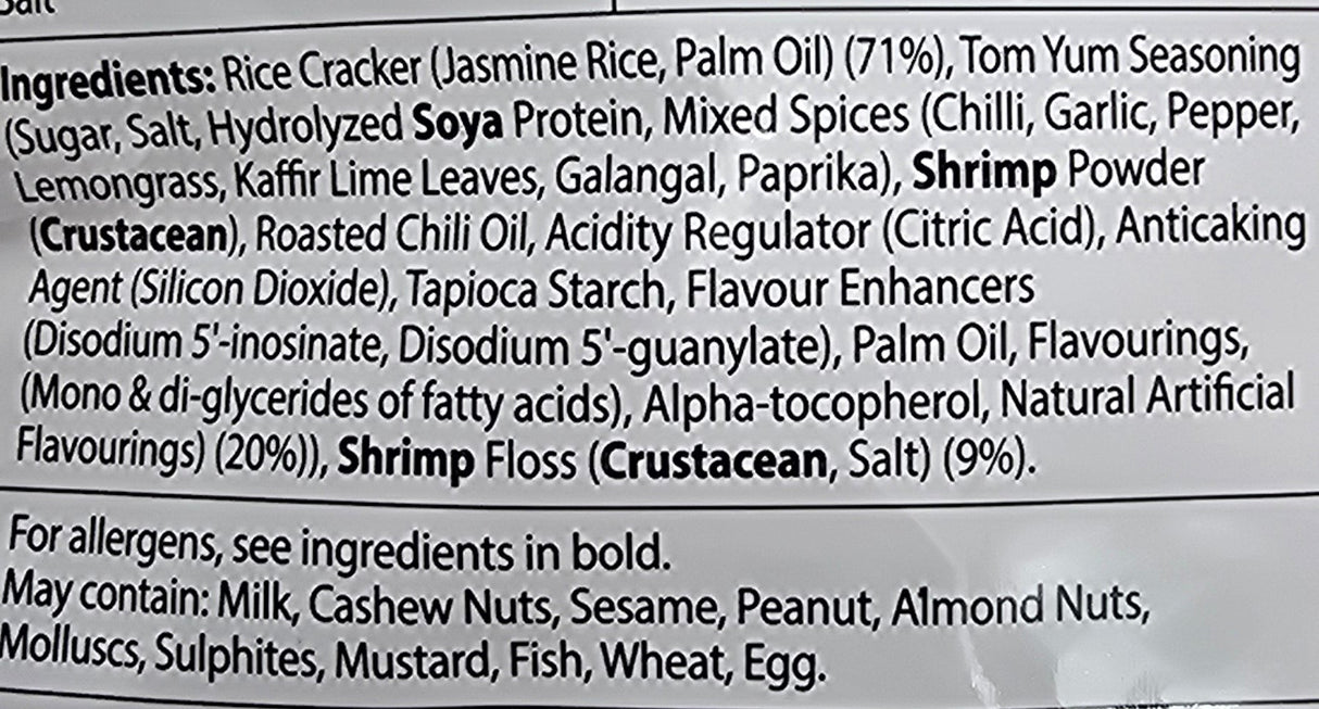 Rice Cracker with Shrimp Floss – Tom Yum Kung – CHAO SUA