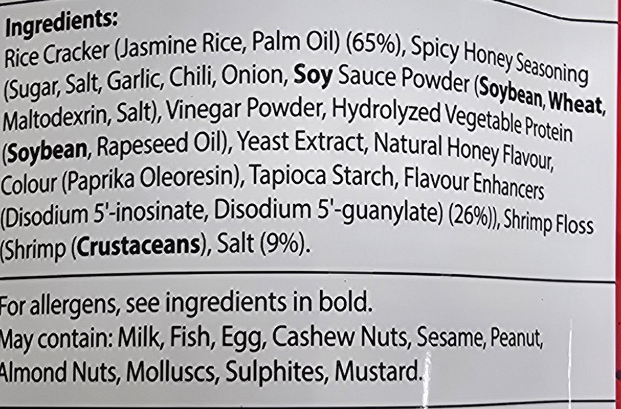 BITE-SIZED Rice Cracker with Shrimp Floss – Spicy Honey – CHAO SUA
