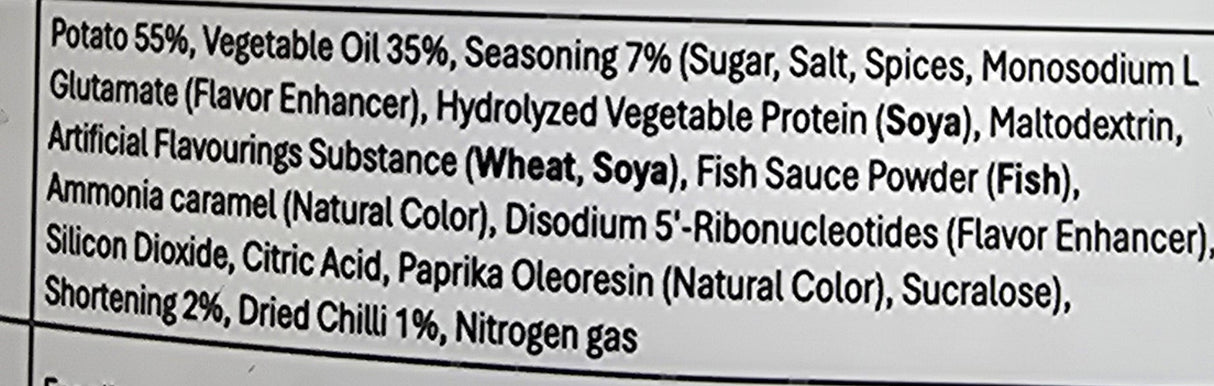 มันฝรั่งทอดกรอบ รสกระเพราคั่วพริกแห้ง ขนาด 90 กรัม ตราเทสโต