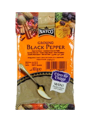 Ground Black Pepper 100g (refill) - NATCO