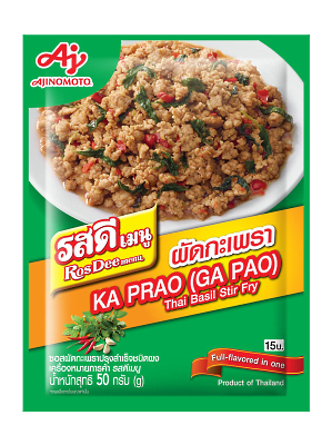 ROS DEE Menu - Hot Basil Stir-fry Sauce Powder - AJINOMOTO