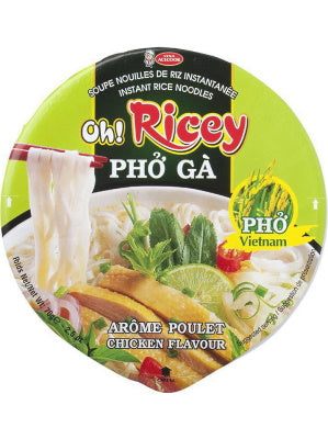 Oh! Ricey Instant BOWL Noodles - Chicken Flavour - ACECOOK