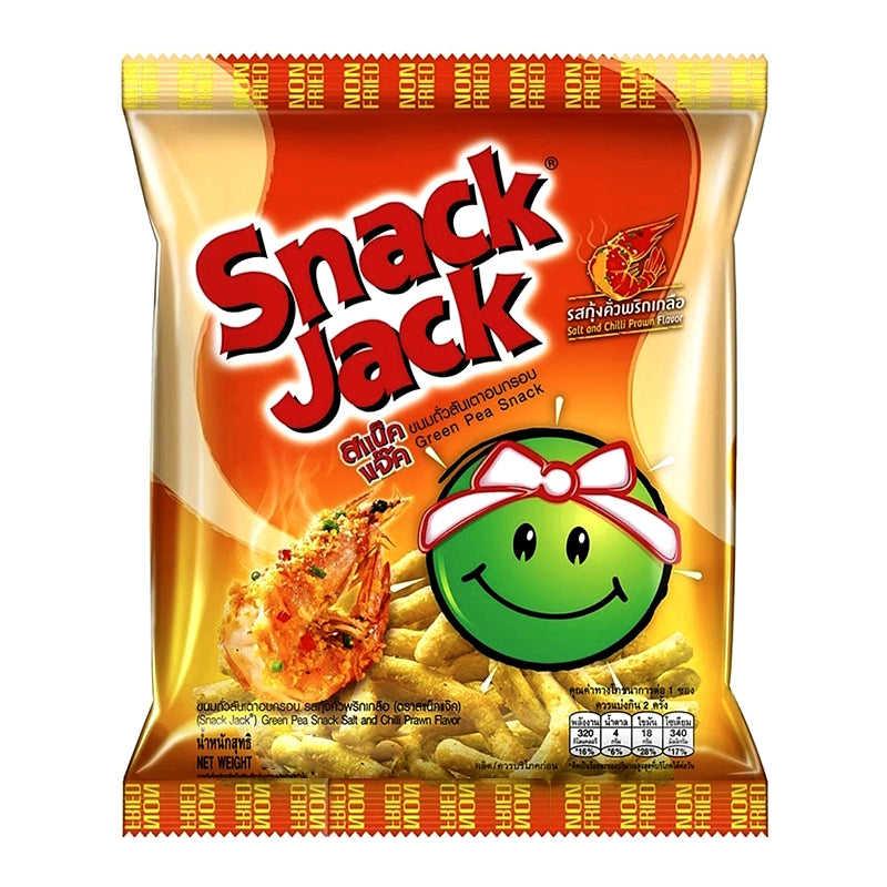 Green Pea Snack – Salt & Chilli Prawn Flavour – SNACK JACK
