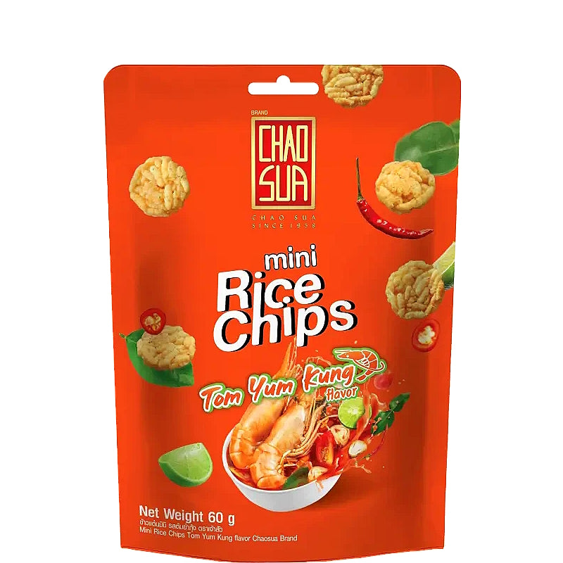 Ram Chip Rice Mini Rice Chips – Tom Yum Kung Flavour – CHAO SUA – RaanThai Oriental ...