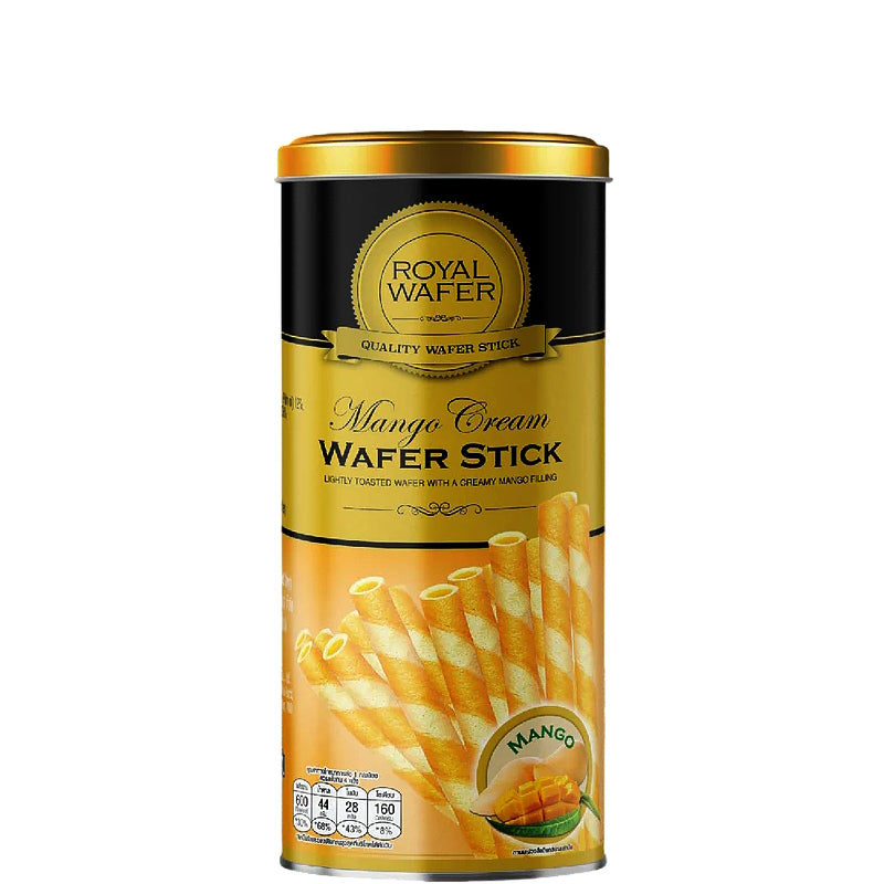 ขนมอบกรอบแท่งวัฟเฟิลสอดไส้ครีมมะม่วง ขนาด 125 กรัม - ตราวีฟู๊ด 
