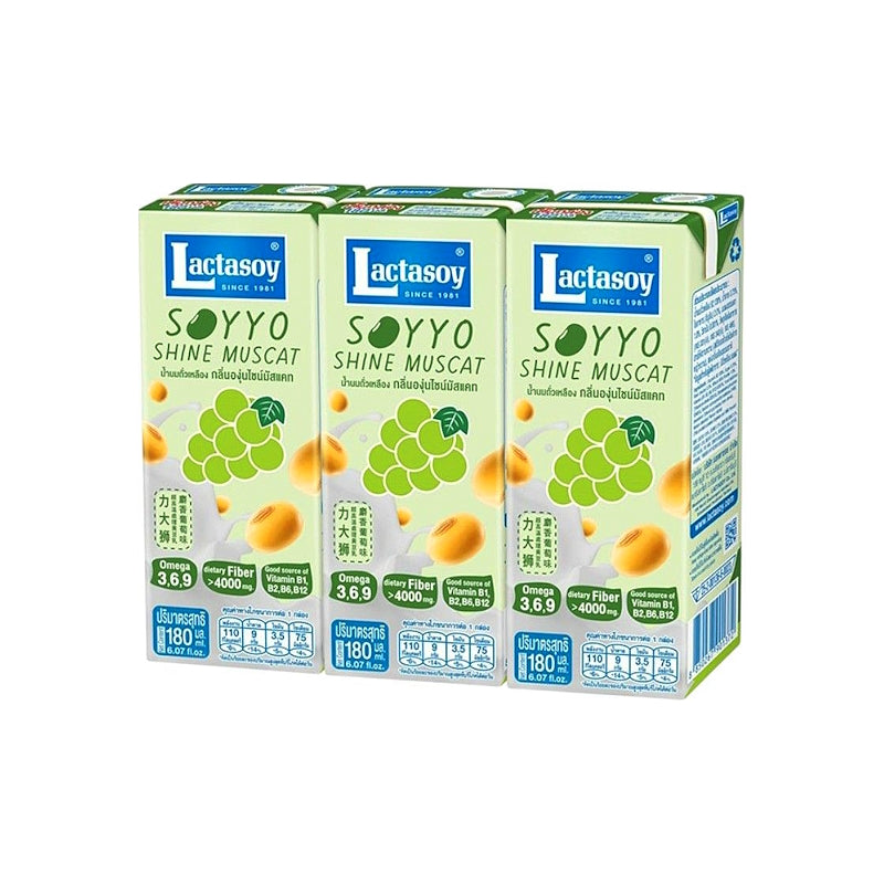 SOYYO Muscat Grape Flavour Soy Drink 6x180ml – LACTASOY