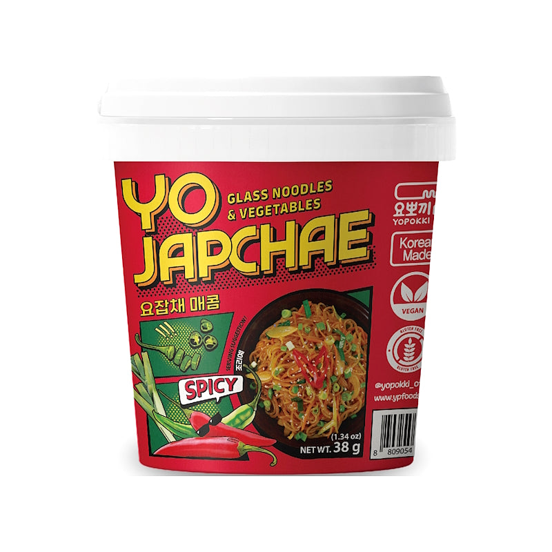 YO JAPCHAE Instant Glass Noodles & Vegetables - Spicy - YOPOKKI